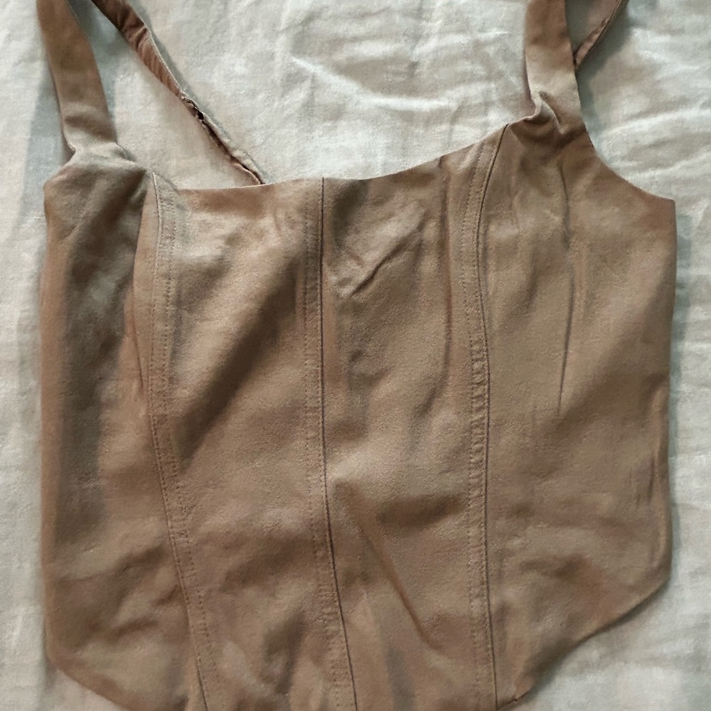 Abercrombie Brown Corset Top
